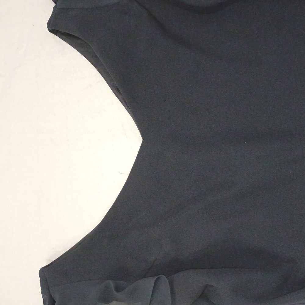 DRESSBARN, Black Midi Dress with Pink Floral Embroidery - Picture 8 of 9